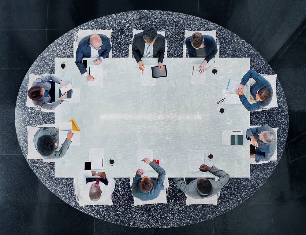 Group of Business People Having a Meeting Concept