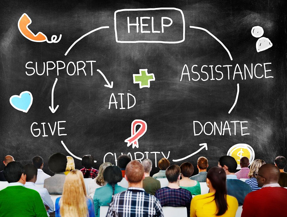 Help Assistance Support Donate Volunteer Concept