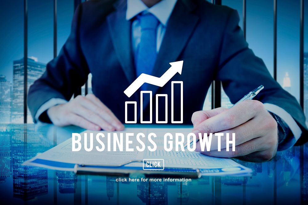 Business Progress Report Graph Concept