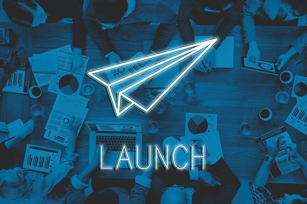 Business Startup Strategy Launch Concept