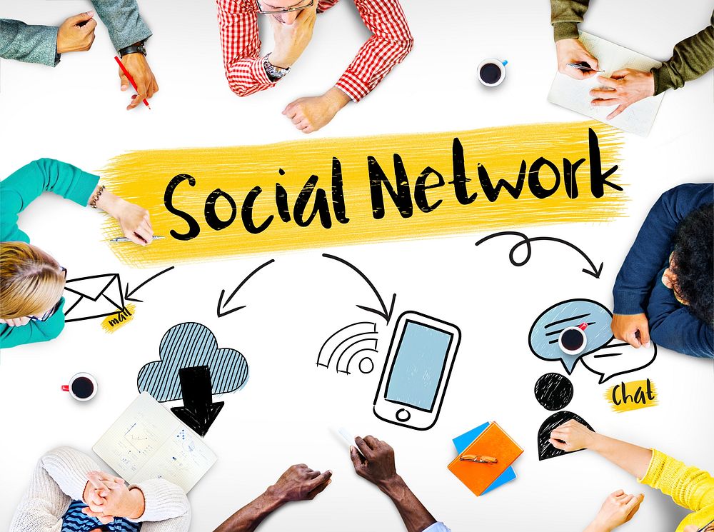 Social Media Connection Communication Friends Concept