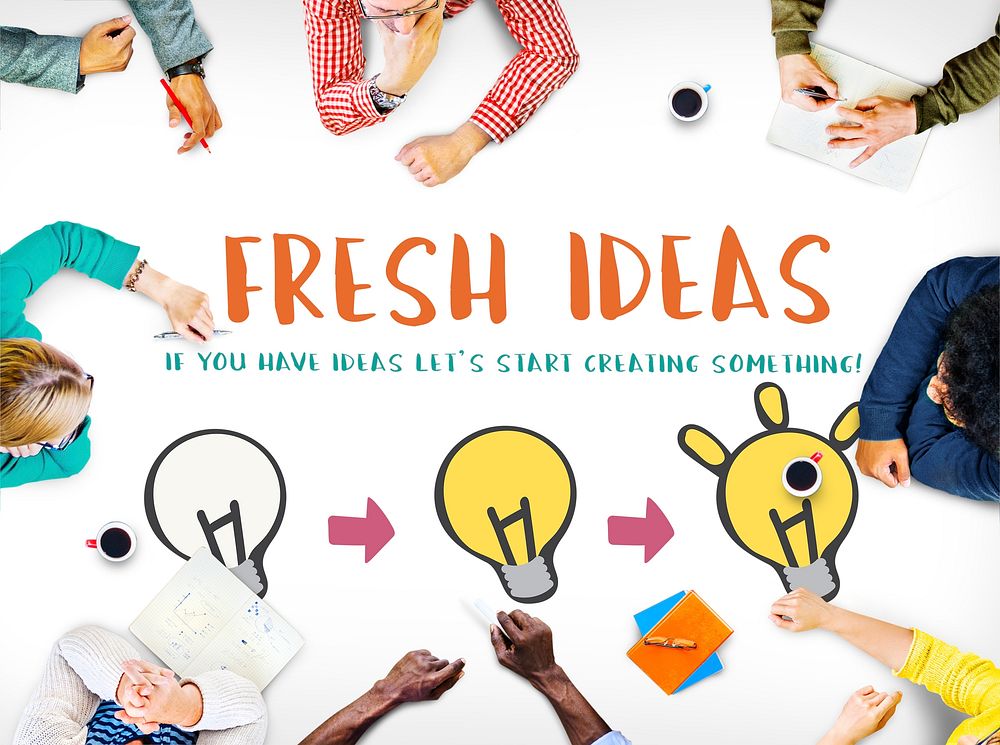 Fresh Ideas Design Inspiration Invention Concept
