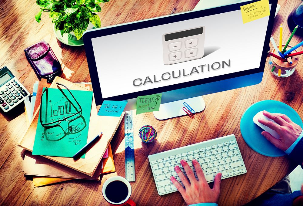 Calculator Financial Accounting Investment Graphic Concept