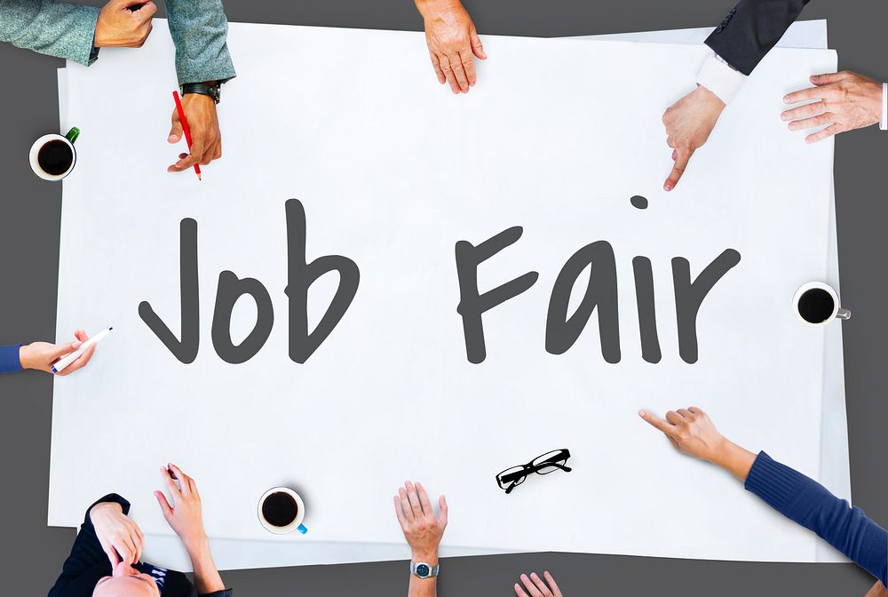 Job Fair Seeking Work Hiring Concept
