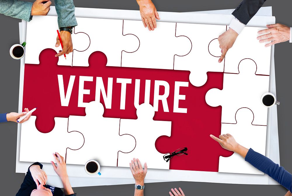 New Startup Business Venture puzzle graphic
