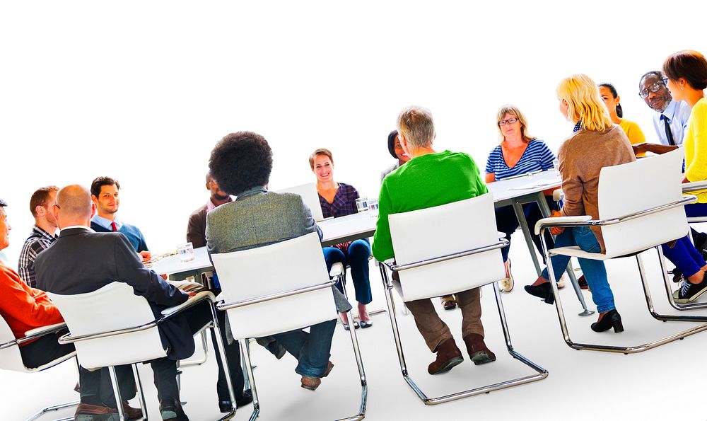 Group of Diverse Multiethnic People in a Meeting Concept