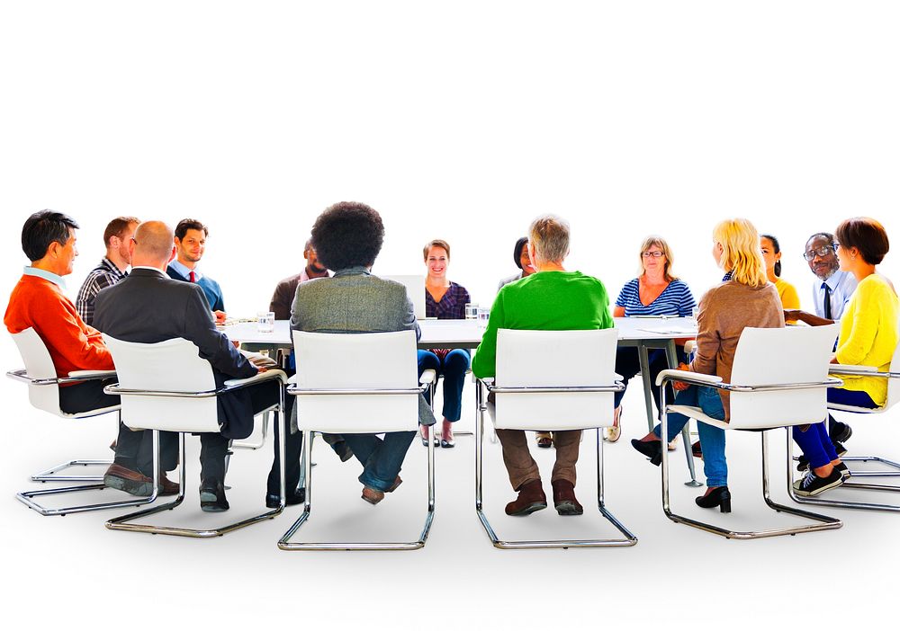 Group of Diverse Multiethnic People in a Meeting Concept