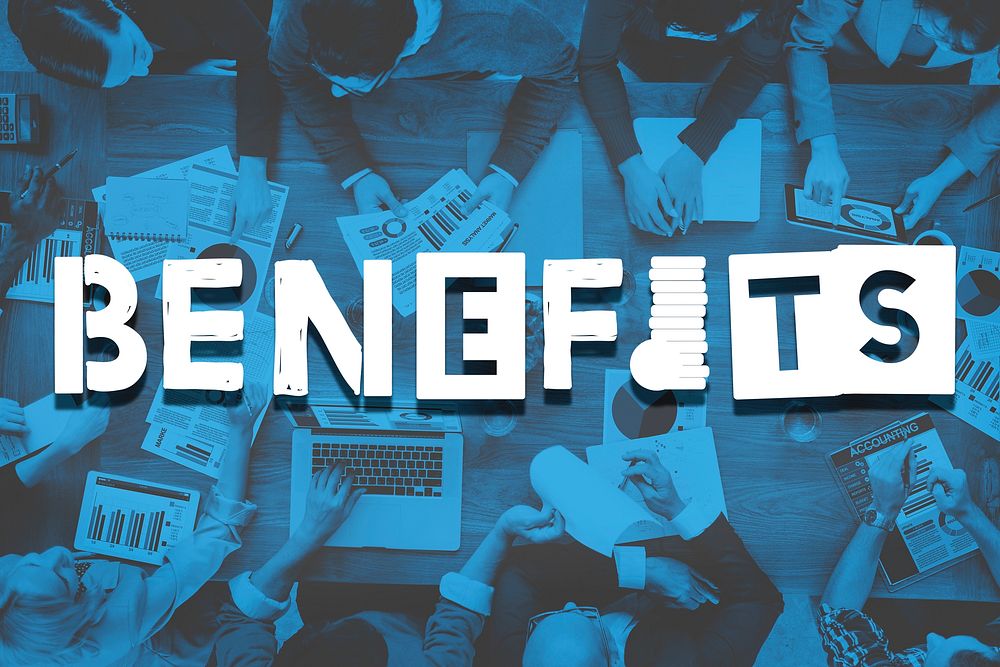 Benefits Advantage Assests Bonus Wages Concept