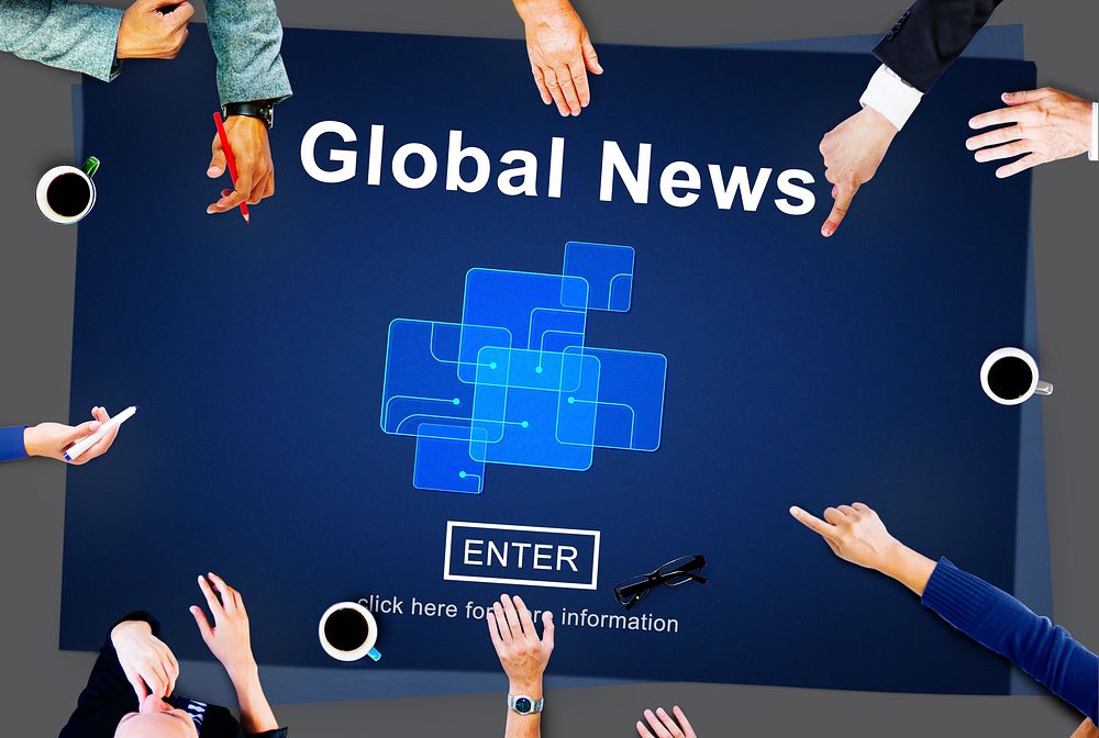 Global News Online Technology Update Concept