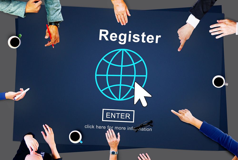 Register Member Homepage Browsing Digital Concept