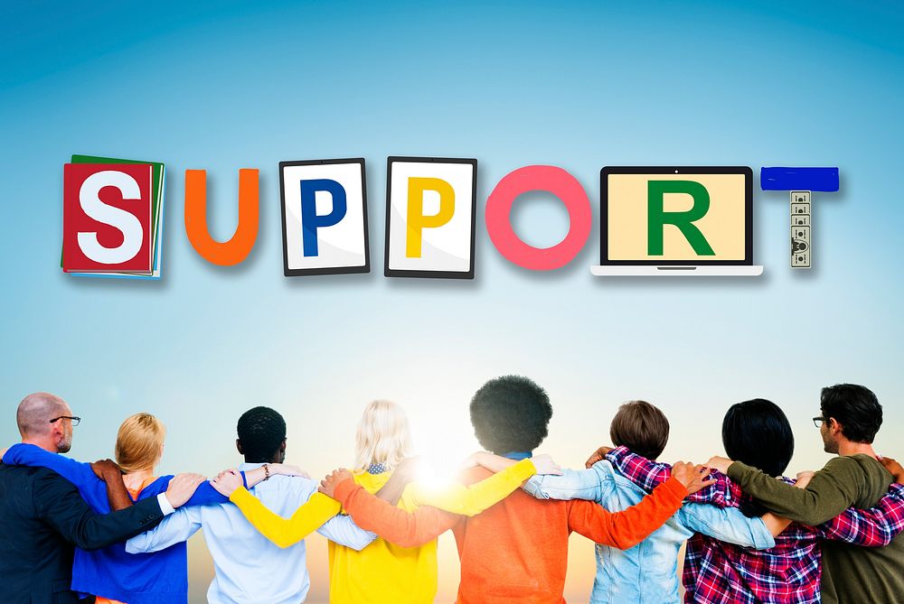 Support Collaboration Team Advice Help Aid Concept