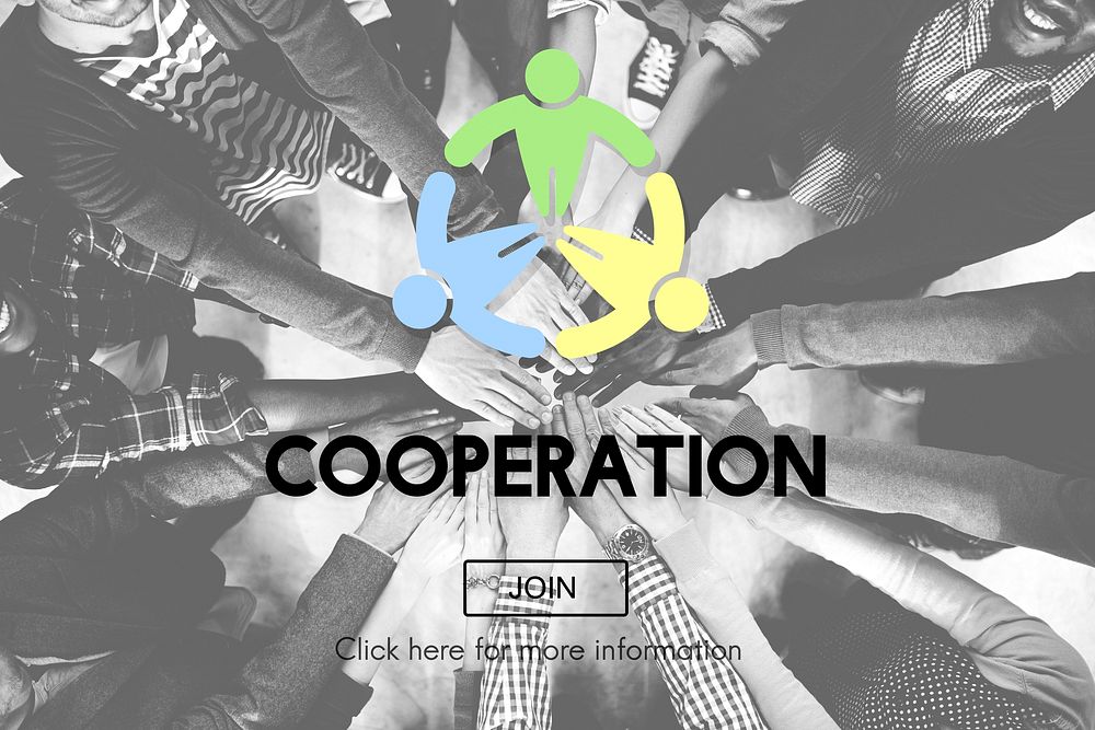 Cooperation Cooperate Collaboration Teamwork Concept