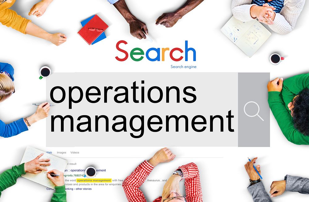Operations Management Manufacturing efficiency Concept