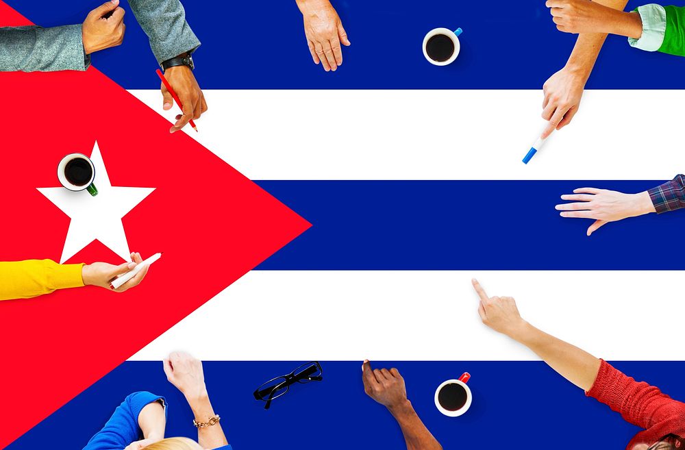 Cuban National Flag Government Freedom LIberty Concept