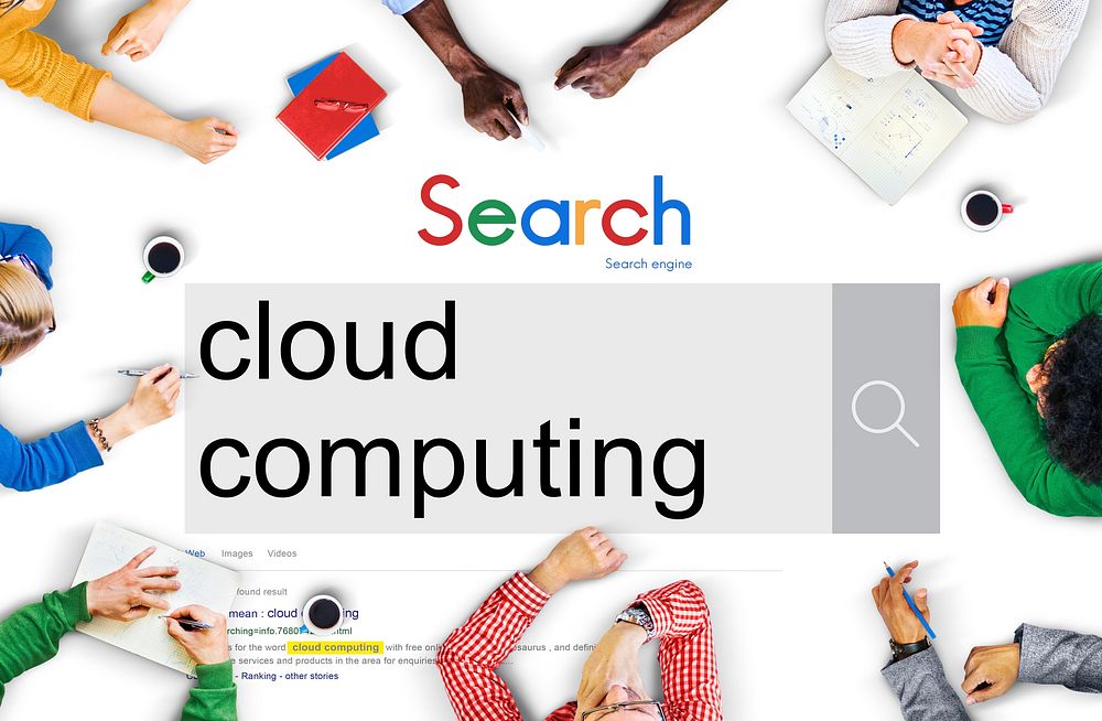 Cloud Computing Online Internet Data Concept
