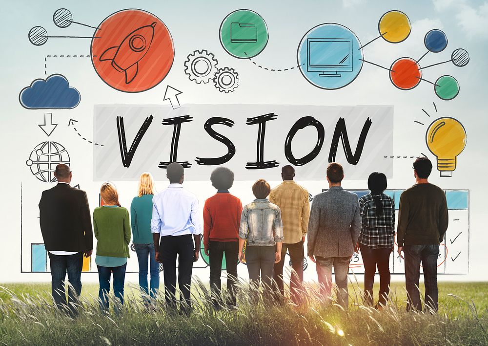 Vision Business Growth Corporate Target Concept
