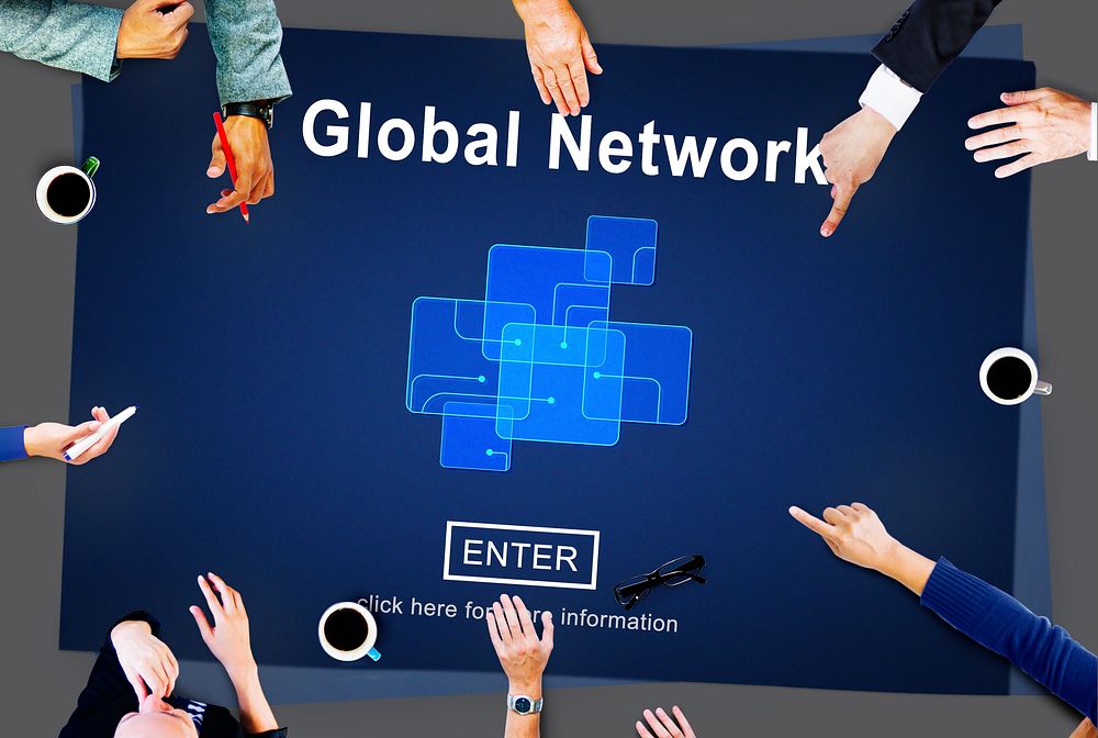 Global Network Internet Technology Online Connection Concept