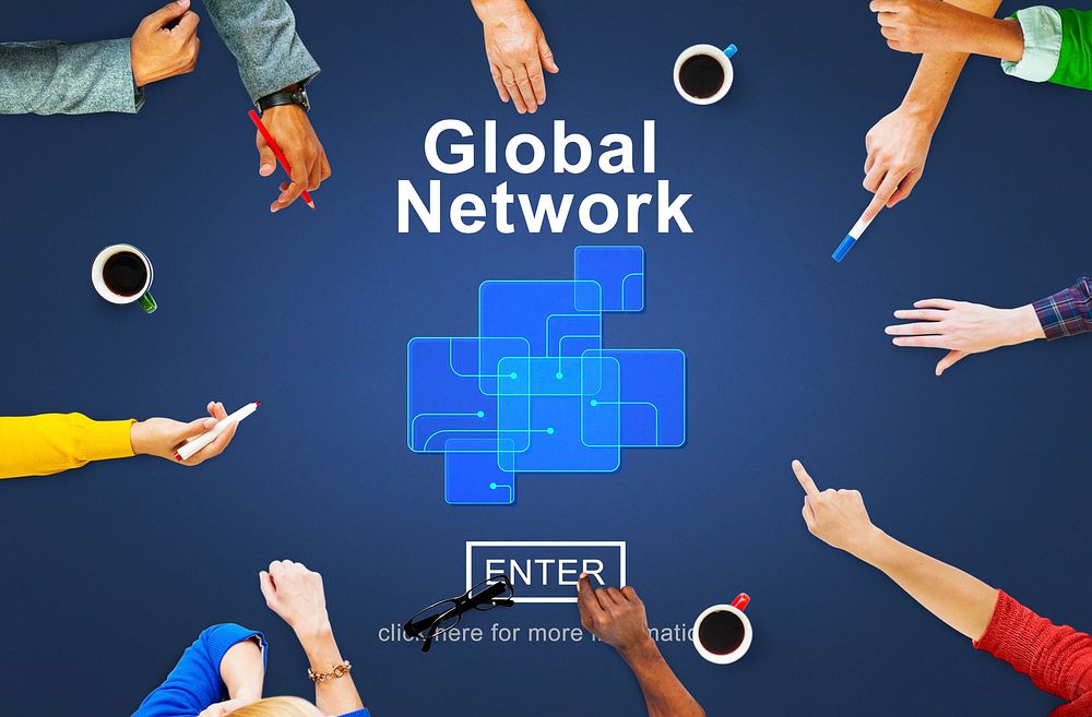 Global Network Internet Technology Online Connection Concept