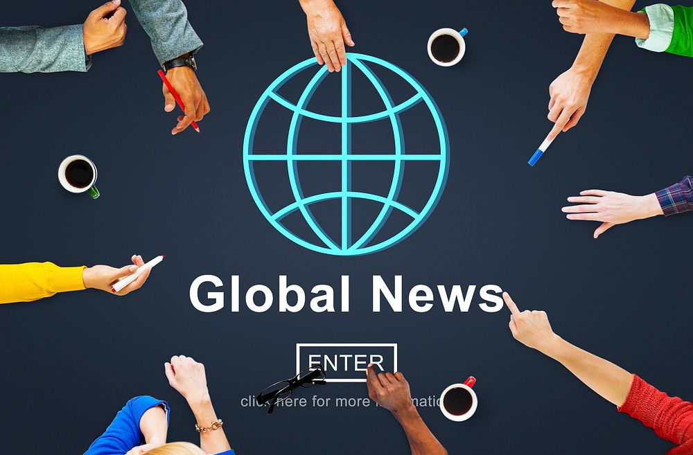 Global News Online Technology Update Concept