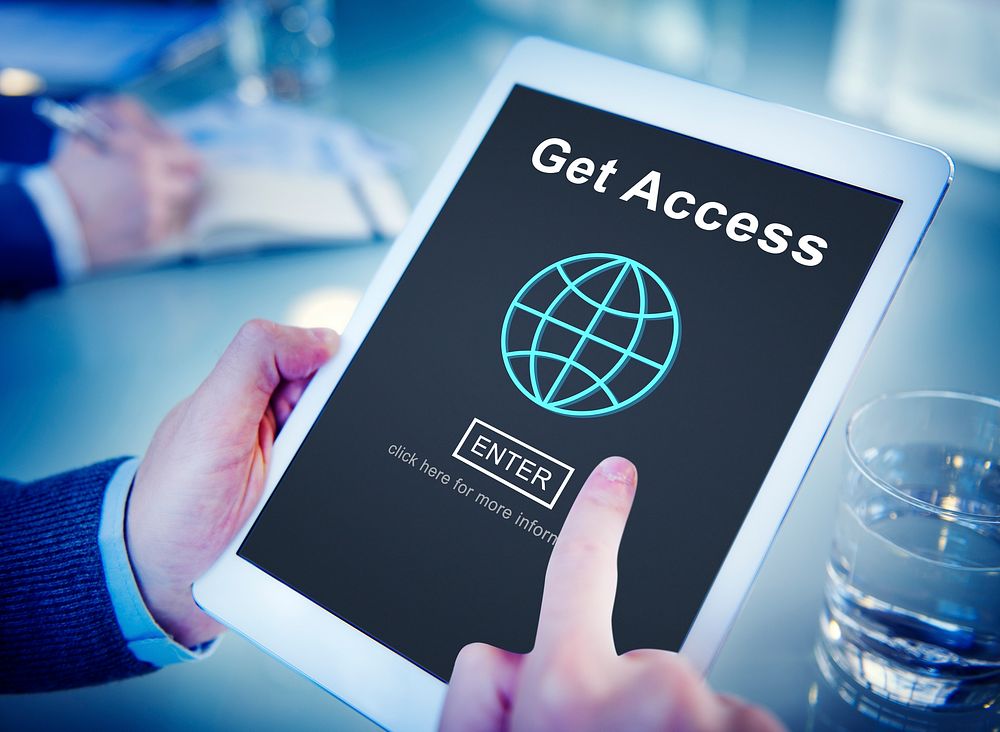Get Access Attainable Availability Online Technology Concept