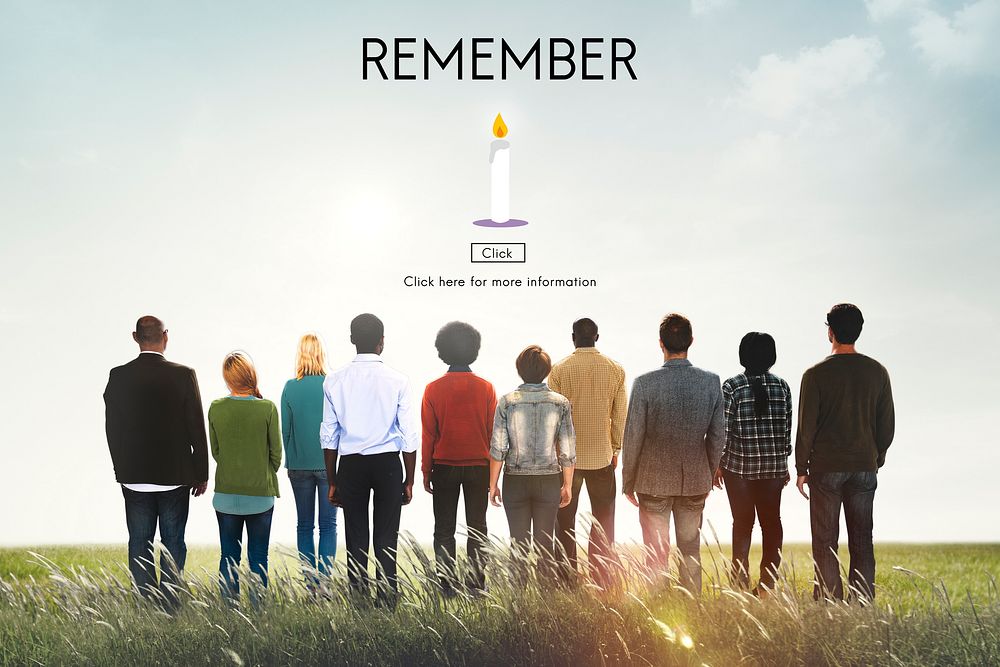 Remember Candle Recognize Pray Concept