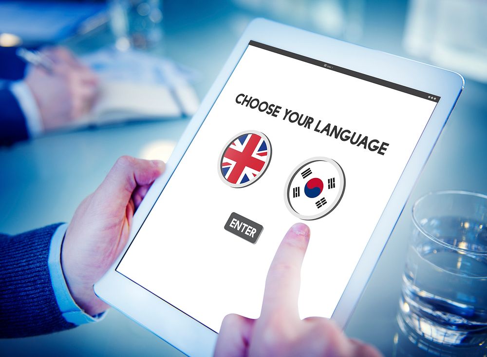 Korean English Language Communication Global Concept