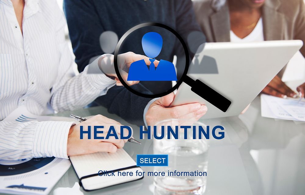 Head Hunting Company Hiring Humna Resources Concept