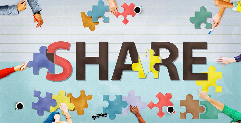 Share Distribution Exchange Communication Connection Concept