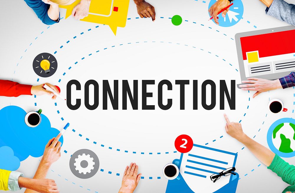 Connection Community Teamwork Technology Concept
