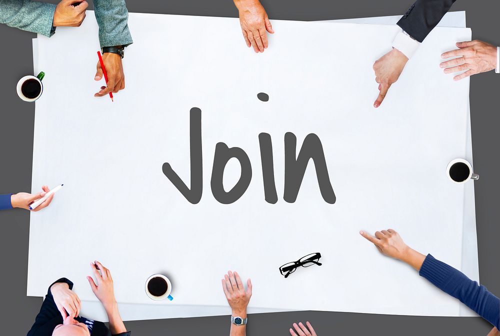 Join Us Register Participate Membership Concept