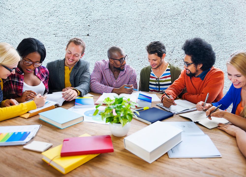 Study group of college students