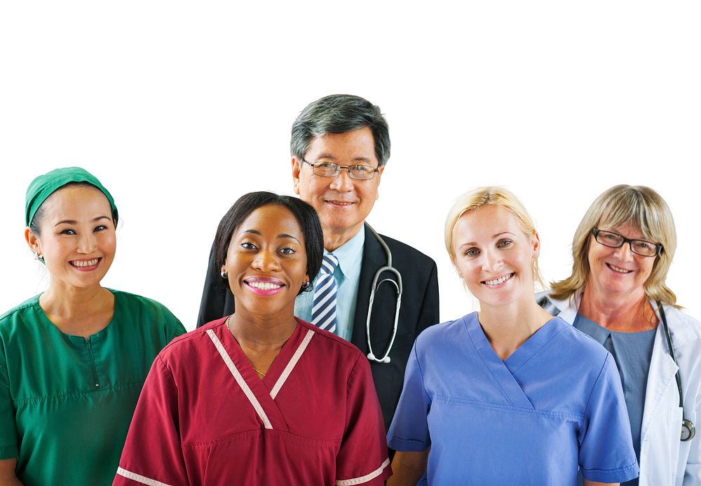 Group of Diverse Multiethnic Medical People