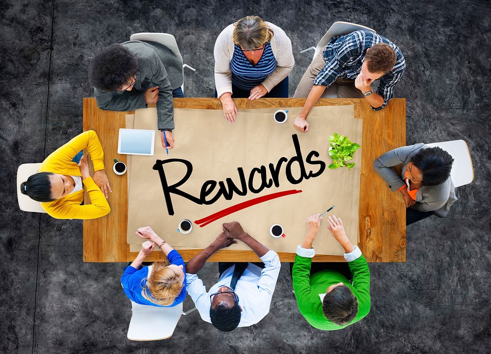 People in a Meeting and Single Word Rewards