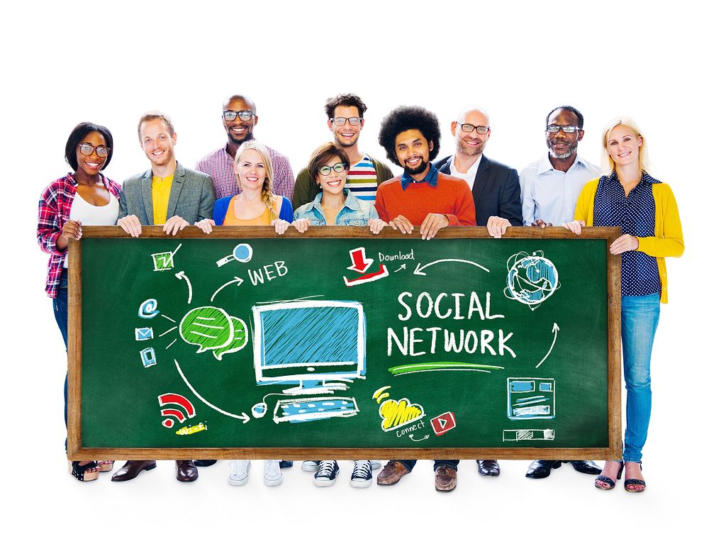 Social Network Social Media People Education Learning Concept