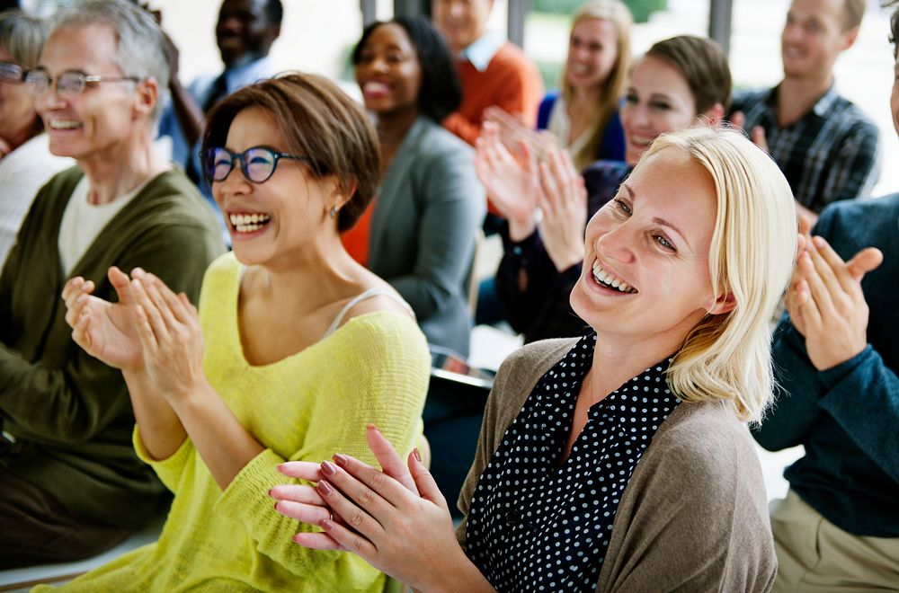 Audience Applaud Clapping Happines Appreciation Training Concept