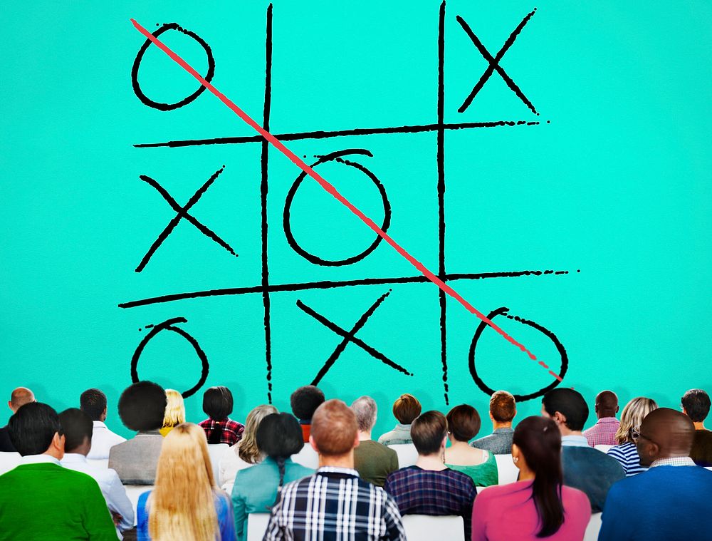 Leisure Game Tic Tac Toe Competition Challenge Winner Concept