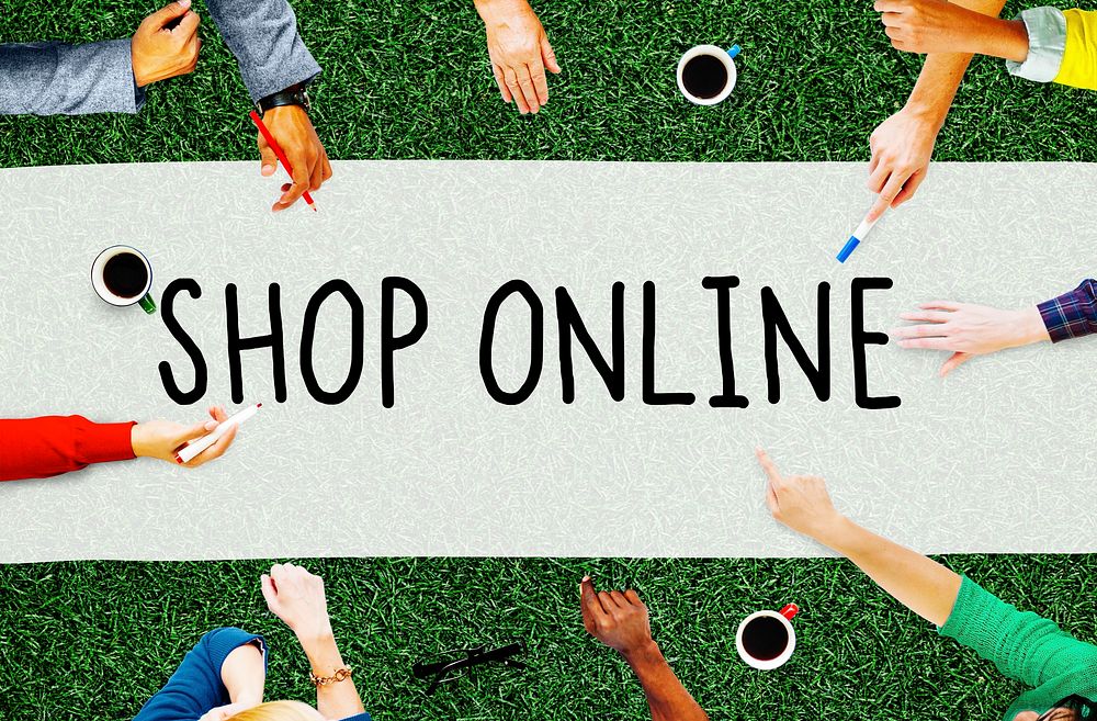 Shop Online Digital Internet Delivery Technology Concept
