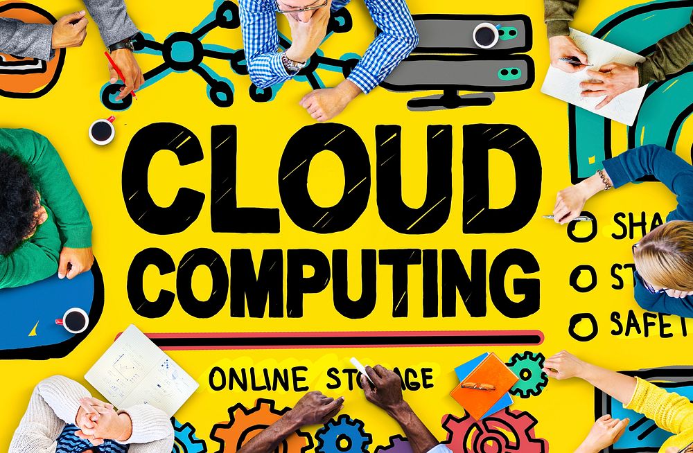 Cloud Computing Connection Network Internet Storage Concept