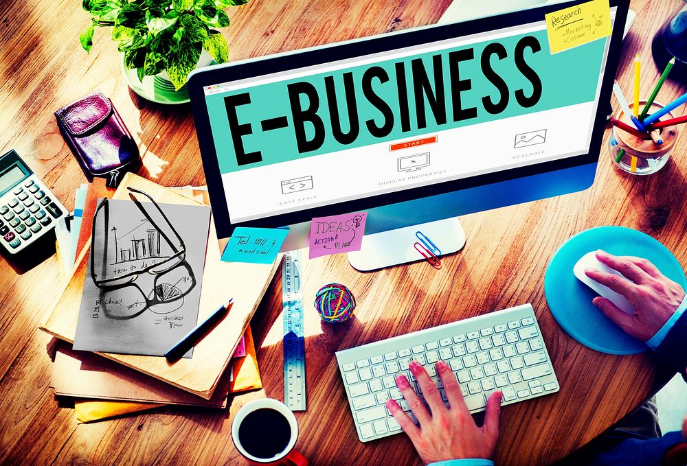 E-business Online Digital Marketing Commercial Concept
