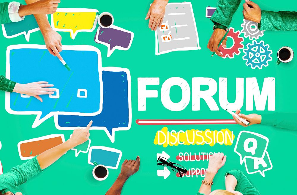 Forum Chat Message Discuss Talk Topic Concept