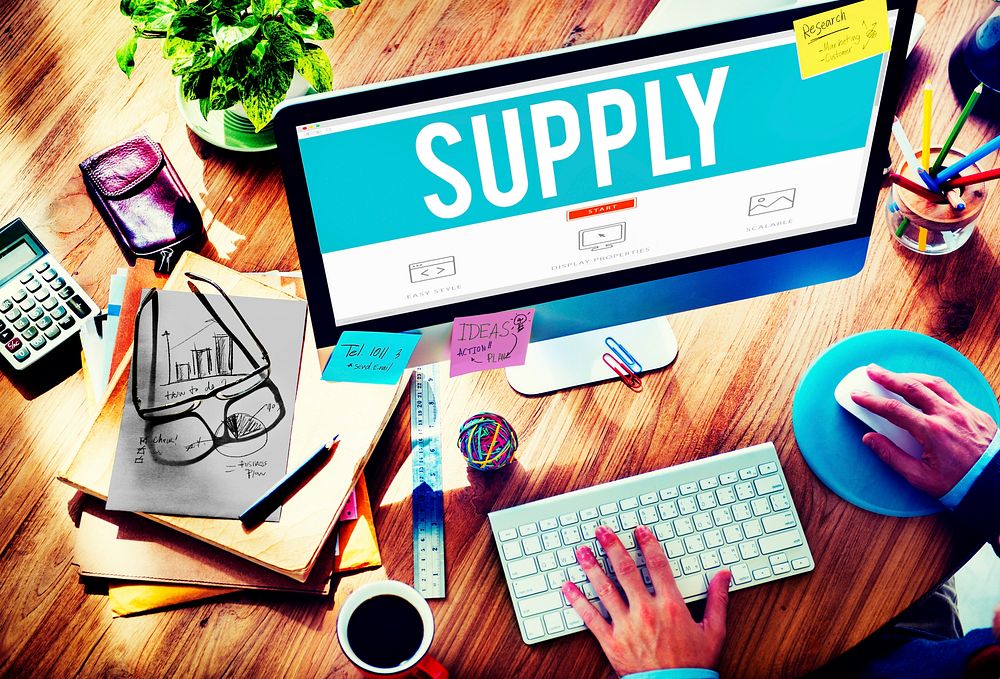 Supply Stock Marketing Logistic Distribution Business Concept