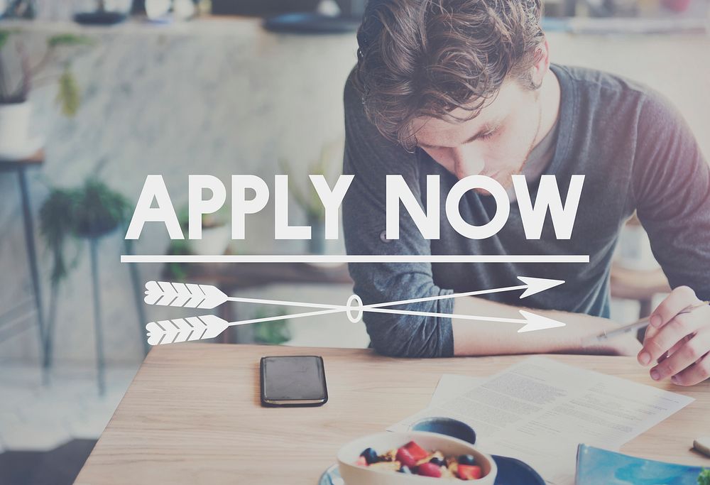Apply Now Recruitment Register Career Concept