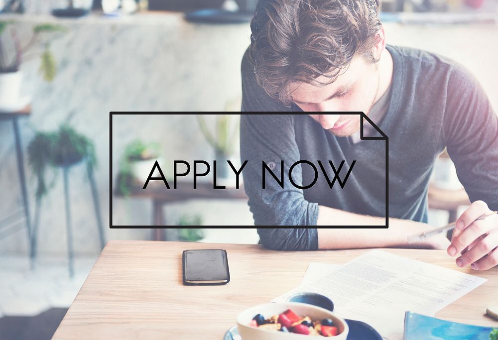 Apply Now Recruitment Register Career Concept