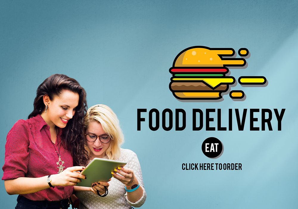 Food Delivery Fast Food Unhealthy Obesity Concept