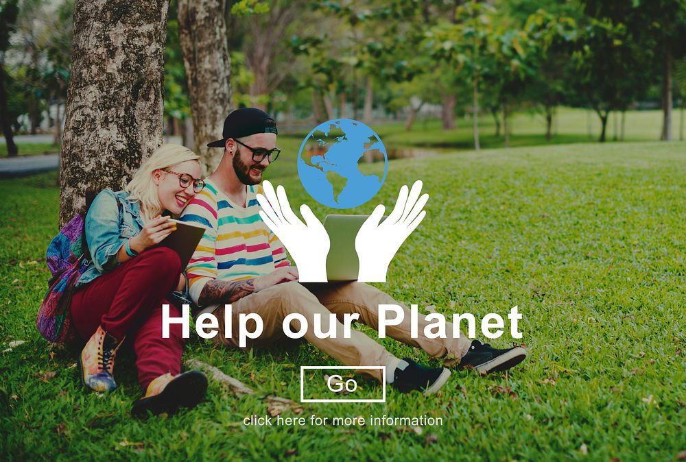 Help Our Planet Nature Preservation Environment Concept