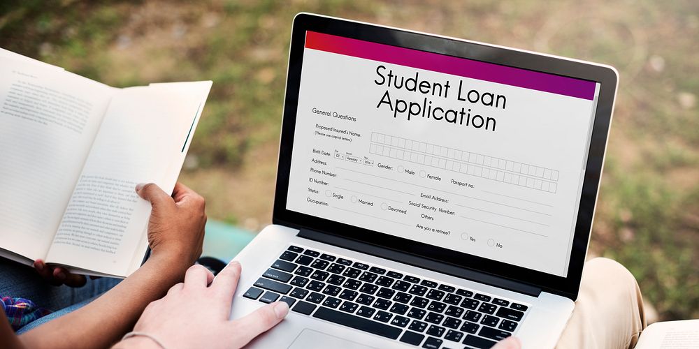 Student Loan Application Form Registration Concept