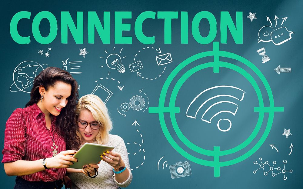 Connection Target Wifi Signal Graphics Free Photo rawpixel