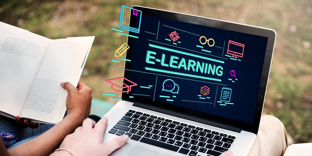E-Learning Education Networking Website Study Concept