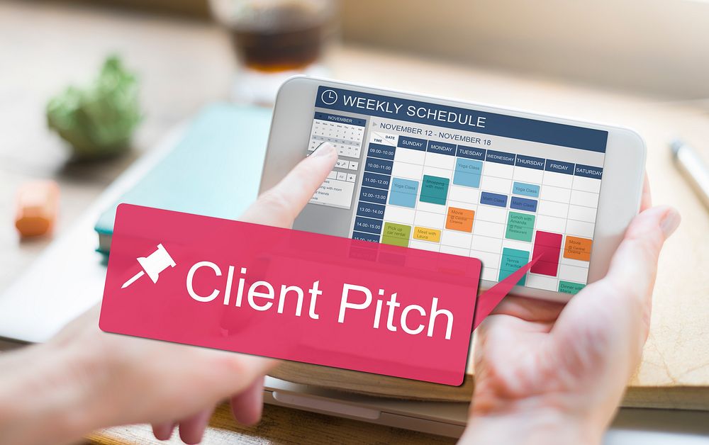 Client Pitch Consultant Corporate Customer Job Concept