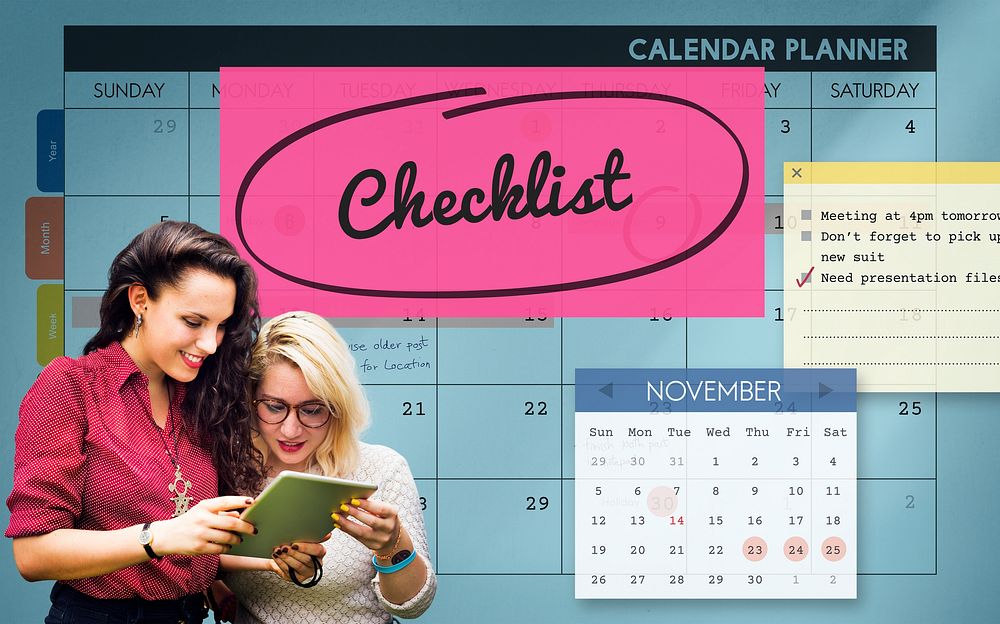 Checklist Appointment Schedule Event Concept